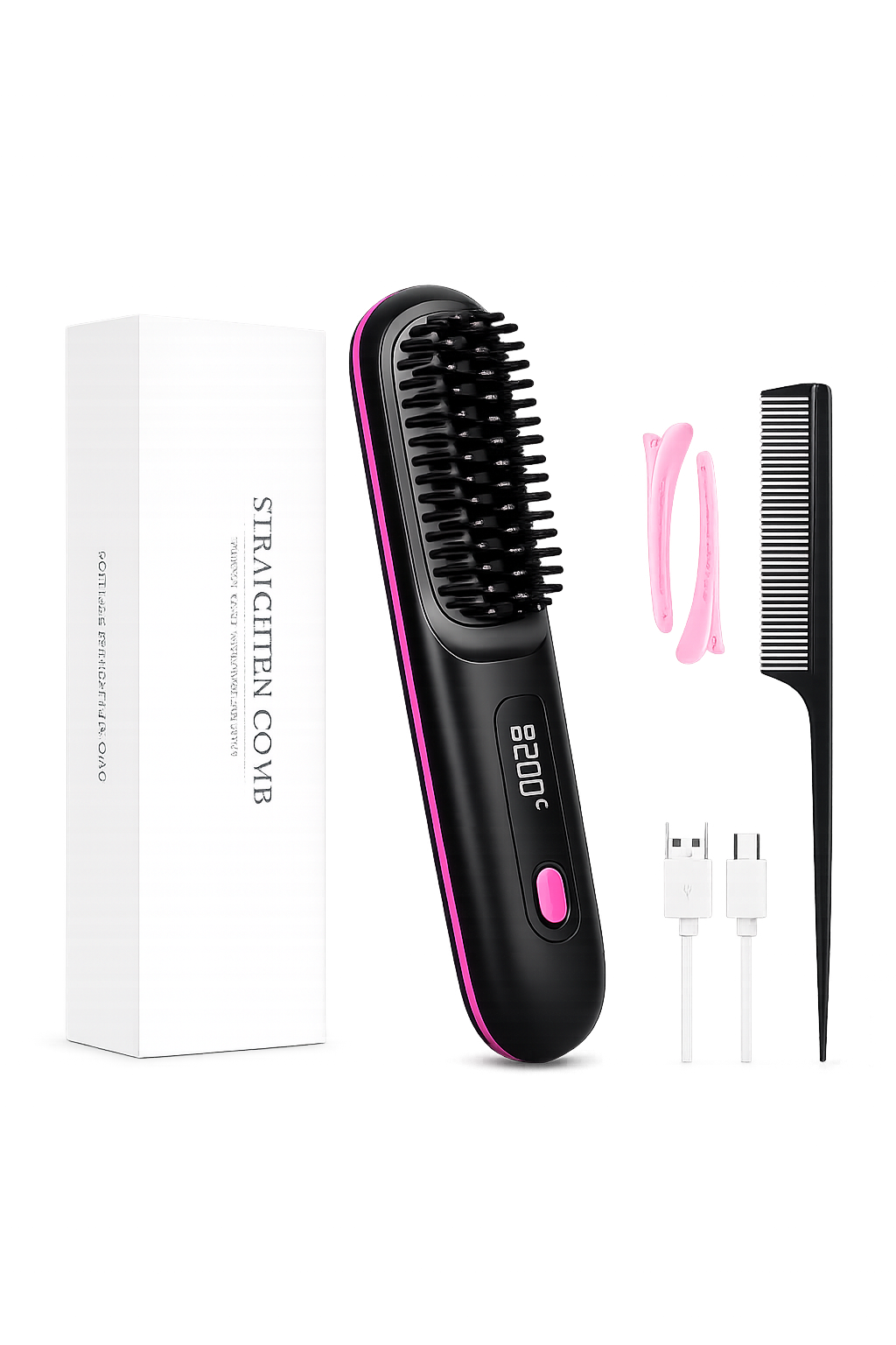Brosse Lissante Chauffante Pro™ | Lissez vos cheveux en quelques minutes