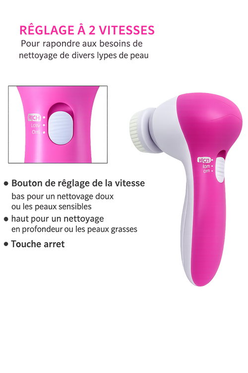 Brosse Nettoyante Visage Sonic™ | Une Peau Plus Douce au Quotidien