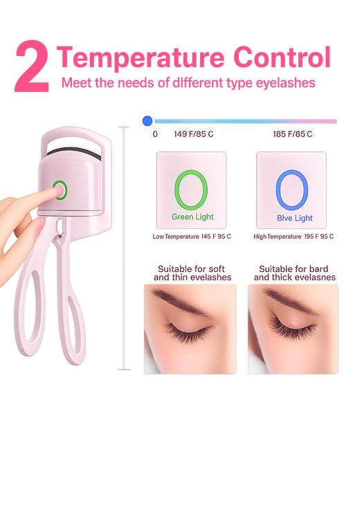 Courbe-Cils Électrique Chauffant™ | Des Cils Recourbés Toute La Journée